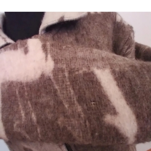 Alpaca Connection Wool Large Coat Jacket - Full Zip - Unique & Beautiful Print - Picture 16 of 16